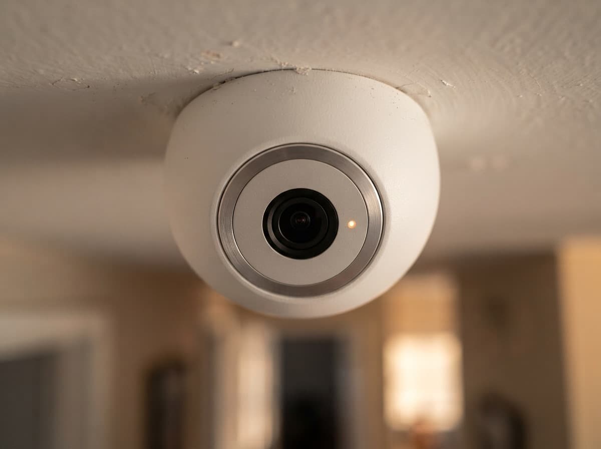 Close-up of a camera with remote viewing — notifications only when needed